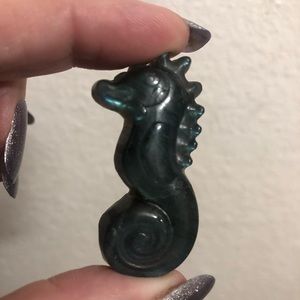Labradorite Seahorse Pocket Pal - Approx: 1.9”
